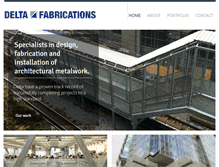 Tablet Screenshot of deltafabrications.com